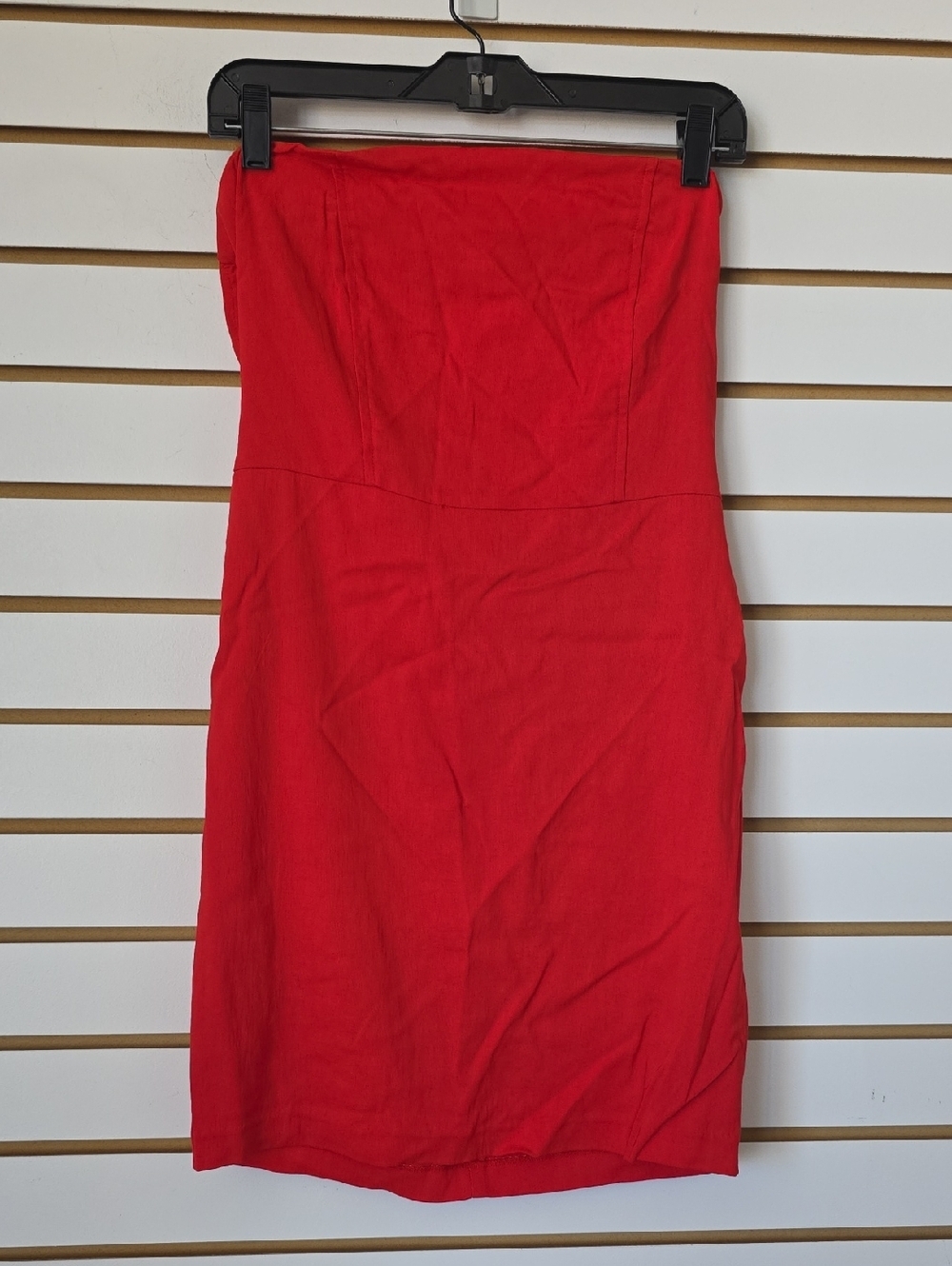 BONGO Strapless Nylon Bodycon Dress Med